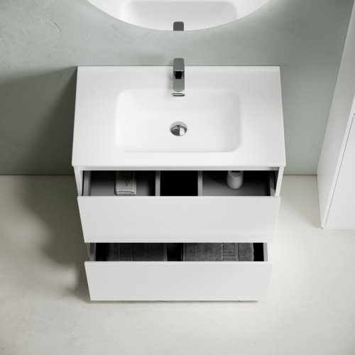 Тумба под раковину Sancos Libra Floor LB80FW 80х50 напольная цвет белый - фото 5